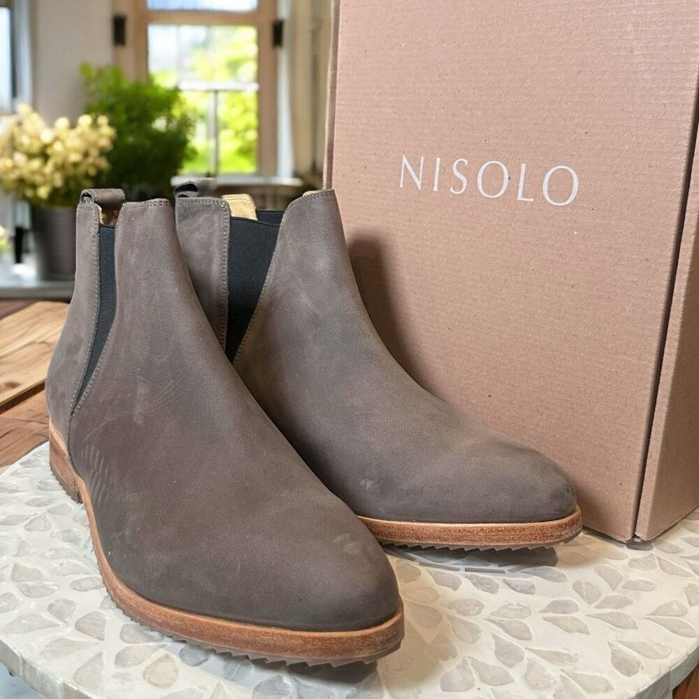 NISOLO Anthropologie $228 Chelsea Boots Women’s 11 Leather Ankle NEW Sustainable - Picture 5 of 13